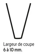 Lame de resculptage (coupe 6/10mm)