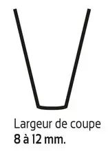 Lame de resculptage (coupe 8/12mm)