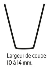 LAME DE RESCULPTAGE (COUPE 10/14MM)