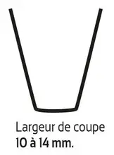 Lame de resculptage (coupe 10/14mm)