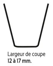 Lame de resculptage (coupe 12/17mm)