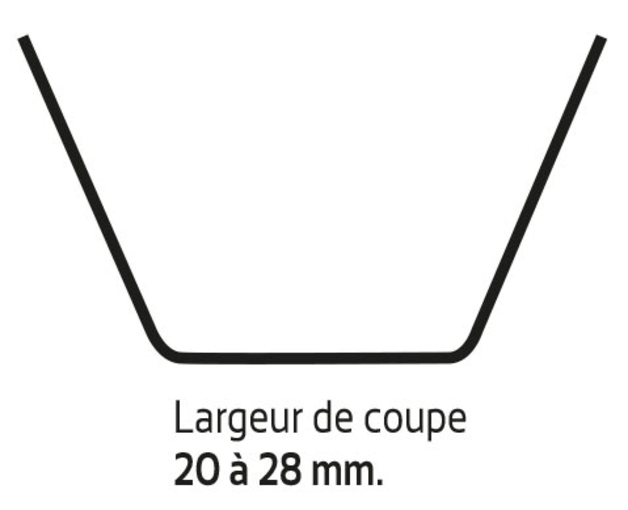 LAME DE RESCULPTAGE (COUPE 20/28MM)