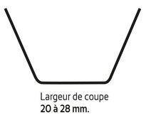 LAME DE RESCULPTAGE (COUPE 20/28MM)