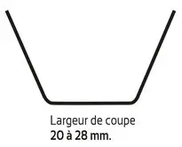 Lame de resculptage (coupe 20/28mm)