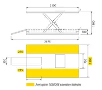 Pont plateforme de levage moto