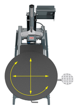 Dtalonneur pneumatique sur table DQN Ergo-Press.