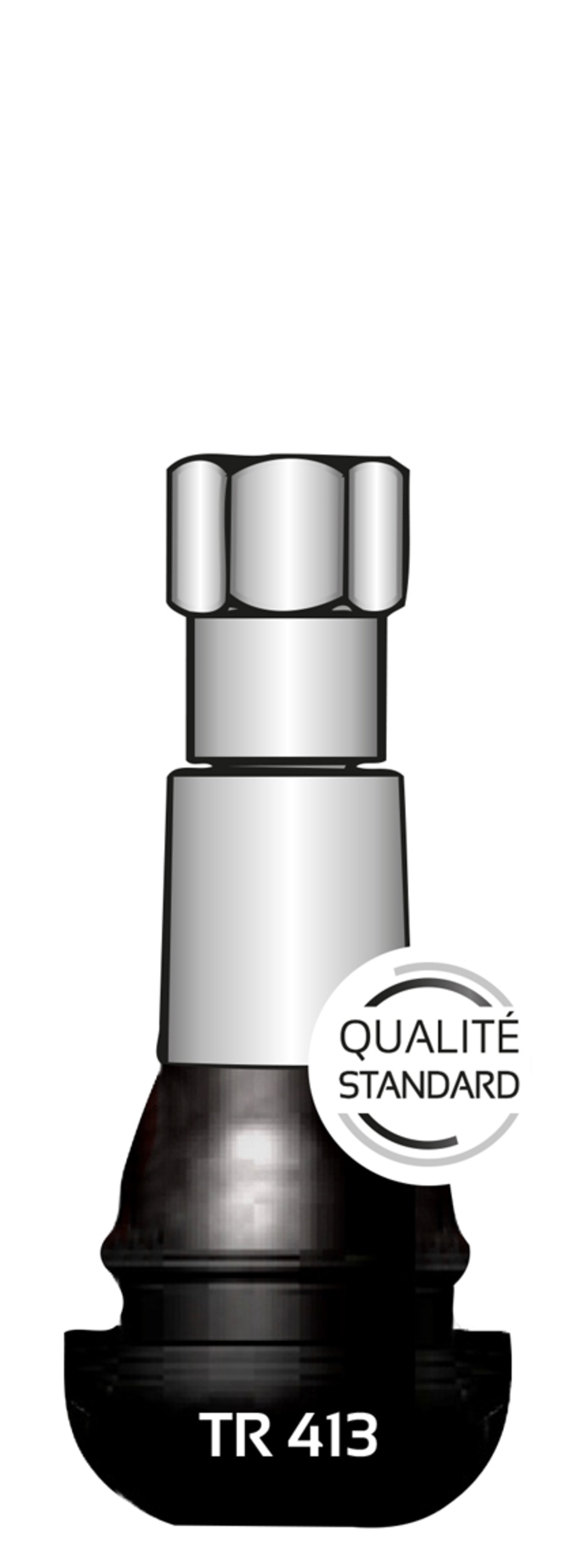 VALVE PNEU TR413 CAOUT. BAGUE CHROME