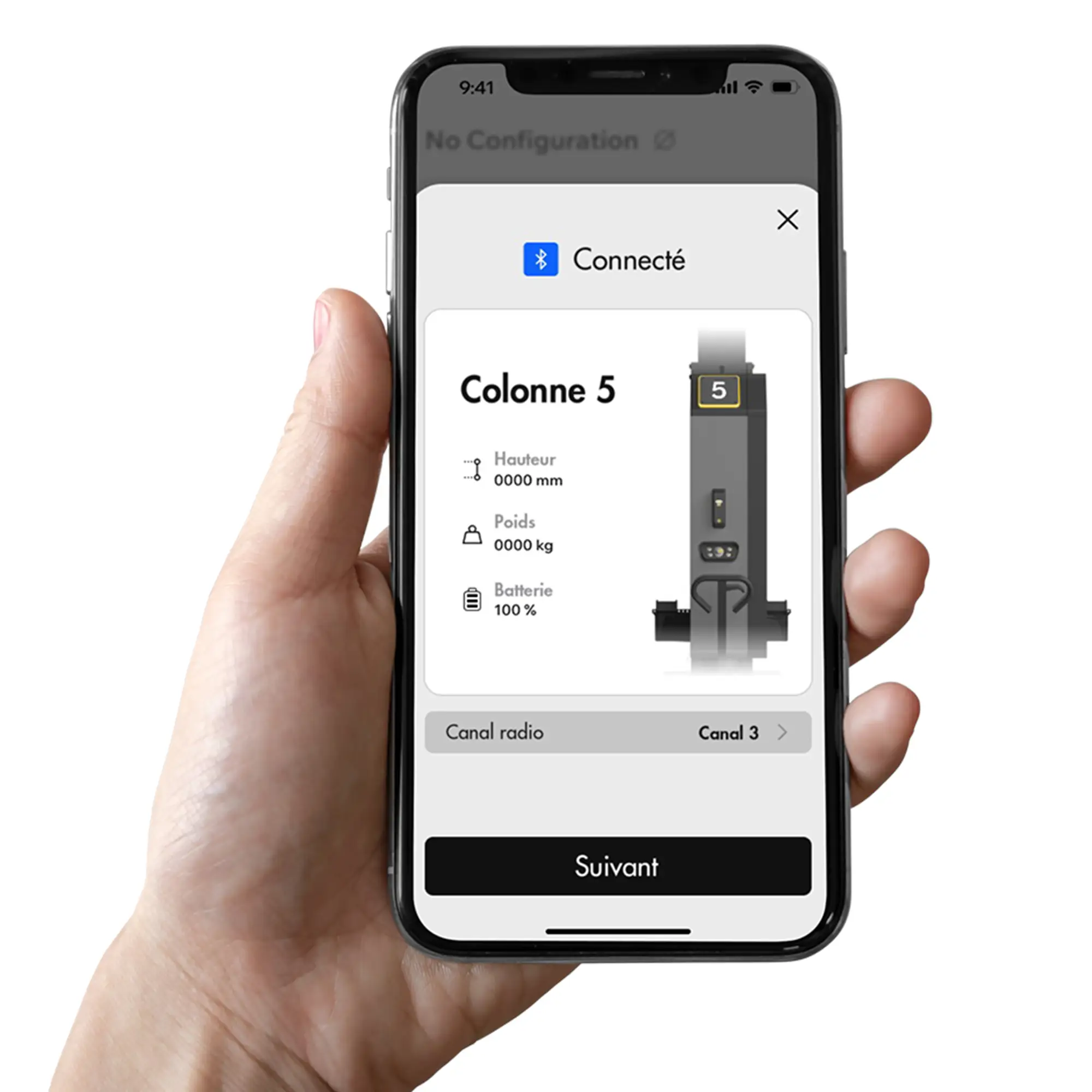 Pont � 8 colonnes mobiles 7.5t.