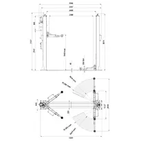 Pont � 2 colonnes 3.2T (base en U)
