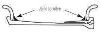 Joint de corniere en l (jantes 25