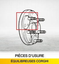 PIECES D'USURE POUR EQUILIBREUSES CORGHI