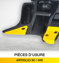 PIECES D'USURE POUR ARTIGLIO 50/500