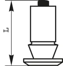 Crampon pl/ag/gc (diam.12mm / l.15mm)