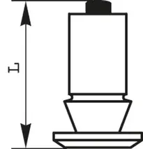 Crampon pl/ag/gc (diam.12mm / l.17mm)