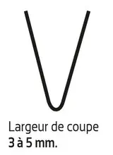 Lame de resculptage (coupe 3/5mm)