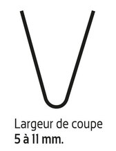 LAME DE RESCULPTAGE (COUPE 5/11MM)