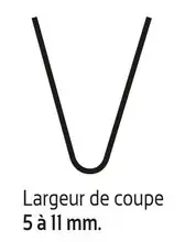Lame de resculptage (coupe 5/11mm)