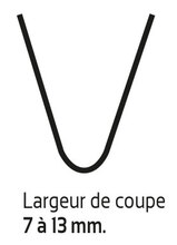 LAME DE RESCULPTAGE (COUPE 7/13MM)