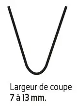 Lame de resculptage (coupe 7/13mm)
