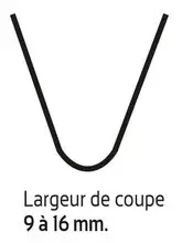Lame de resculptage (coupe 9/16mm)