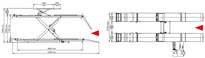 Pont  ciseaux 4.4T pos (prise sous roue. sous coque)
