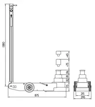 CRIC ROULEUR HYDROPNEUMATIQUE 60/40/20T.