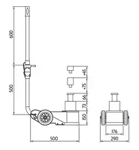 CRIC ROULEUR HYDROPNEUMATIQUE 30/15T