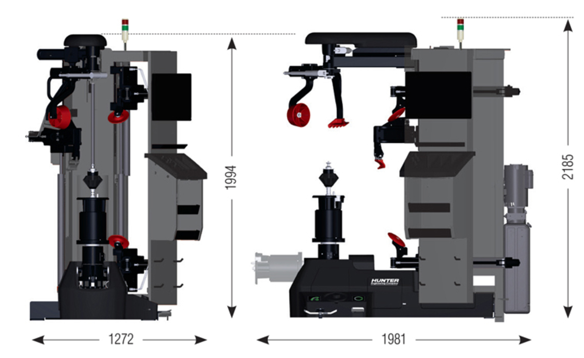 Monte/dmonte-pneus Rvolution super-auto. hydraulique
