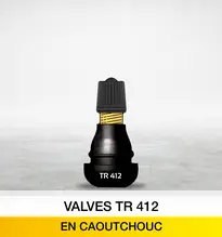 Valves tr412 en caoutchouc