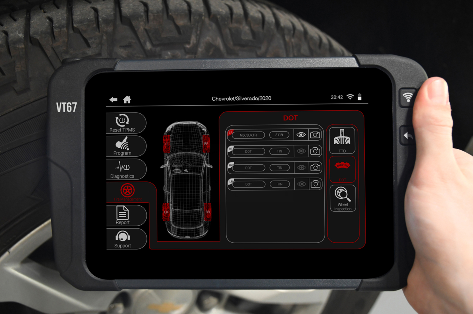 Outil de programmation TPMS VL/VU