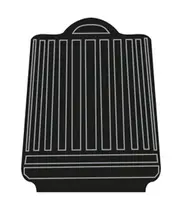 Bouchon noir plastique souple