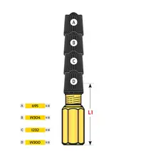 RALLONGE DE VALVE RIGIDE METAL L:30MM
