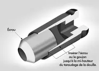 COFFRET DOUILLES IMPACT 1/2" TARAUDEES