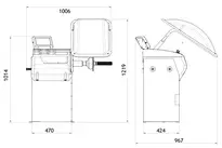 �quilibreuse auto. avec carter et sonar
