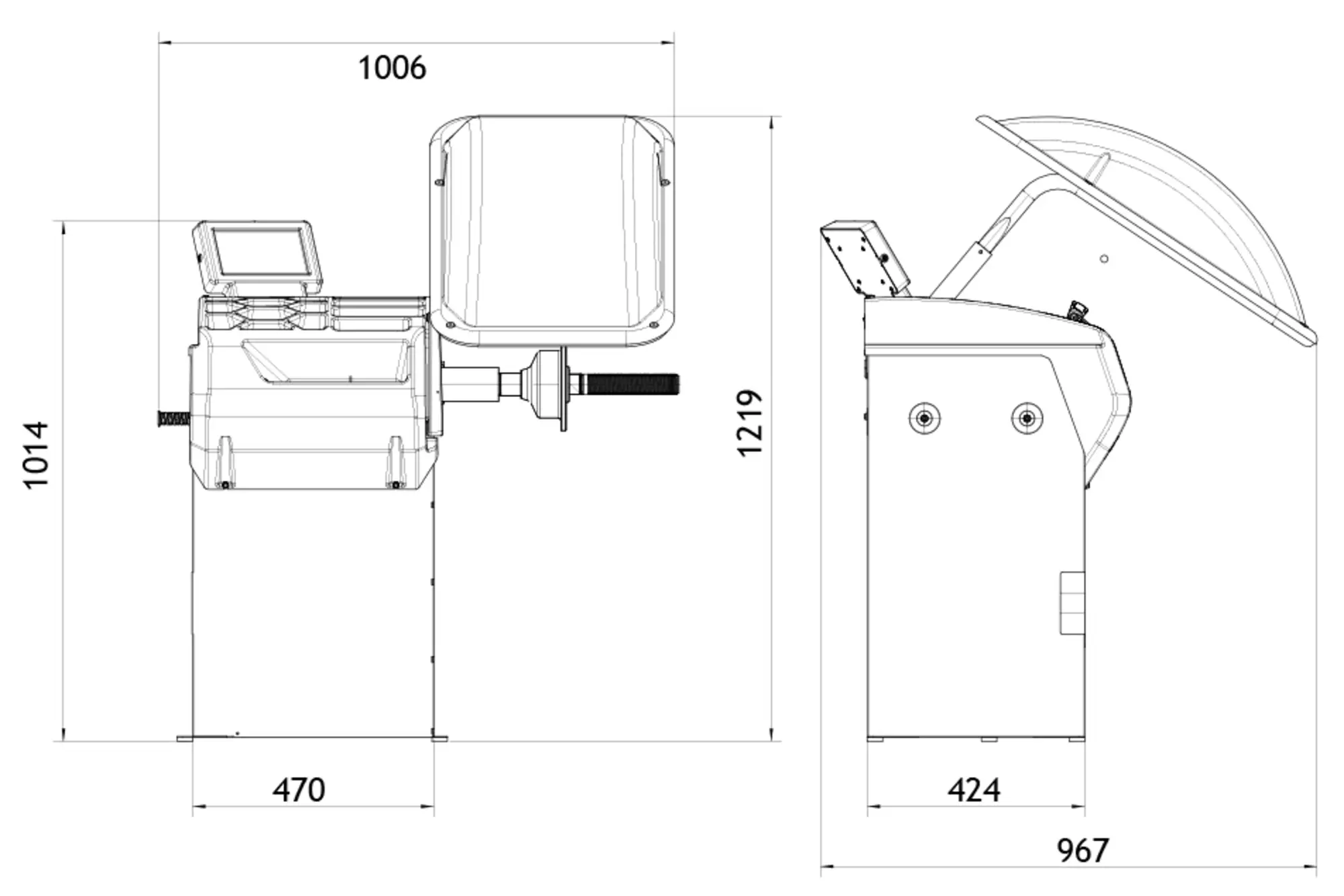 quilibreuse auto. avec carter et sonar