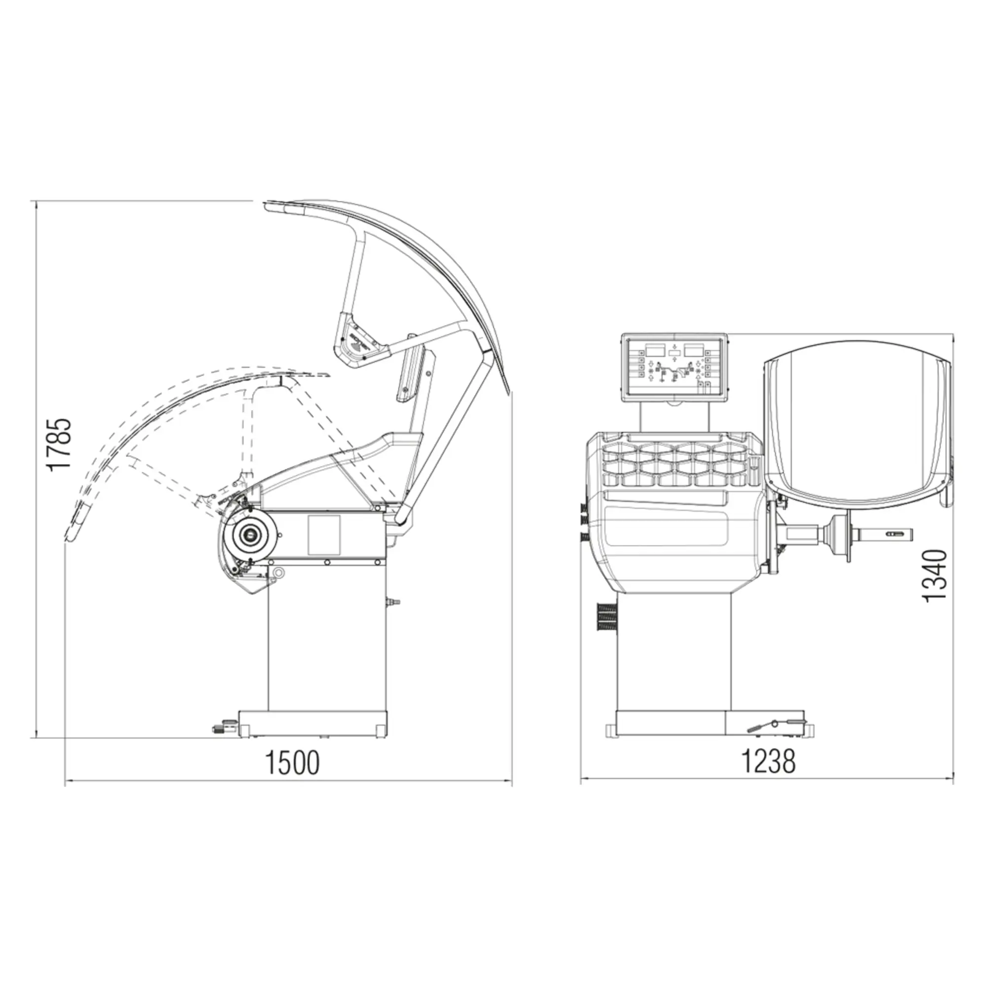�quilibreuse auto. avec carter